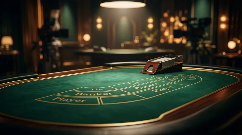 Imagen editorial ilustrando: Baccarat en vivo: mejores mesas online
