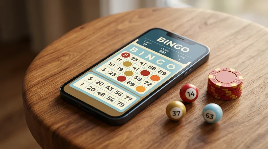 Imagen editorial ilustrando: Bingo online con dinero real