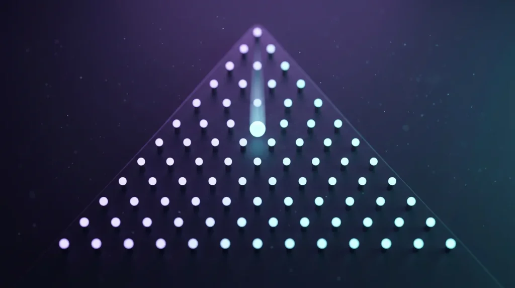Imagen editorial ilustrando: Plinko casino: cómo funciona