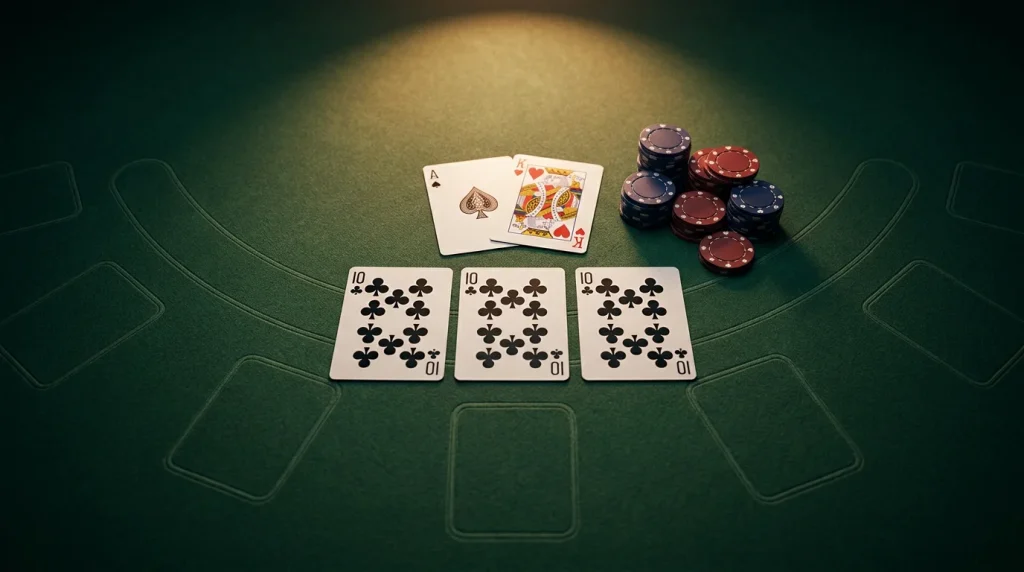 Imagen editorial ilustrando: Poker de casino online en España