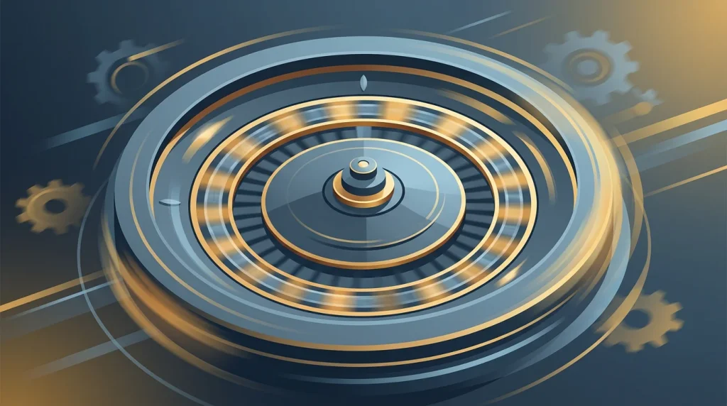 Imagen editorial ilustrando: Ruleta automática y rápida: variantes sin crupier
